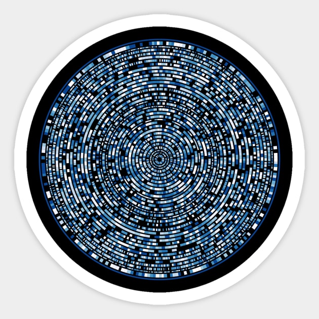 genome circles 8-1 Sticker by craftdesktop